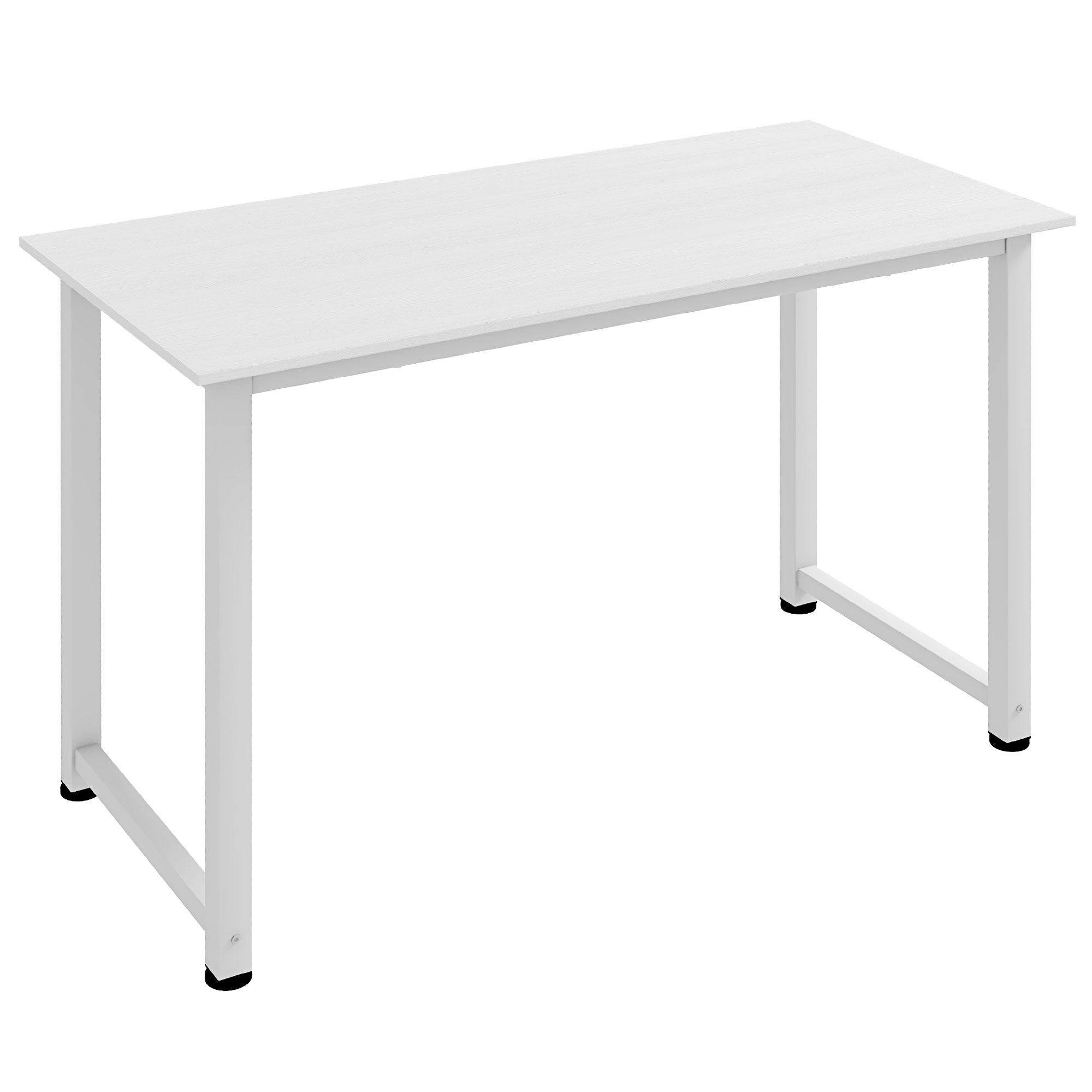 Mesa de escritorio EBRO blanca de 120x60 cm con estructura de acero