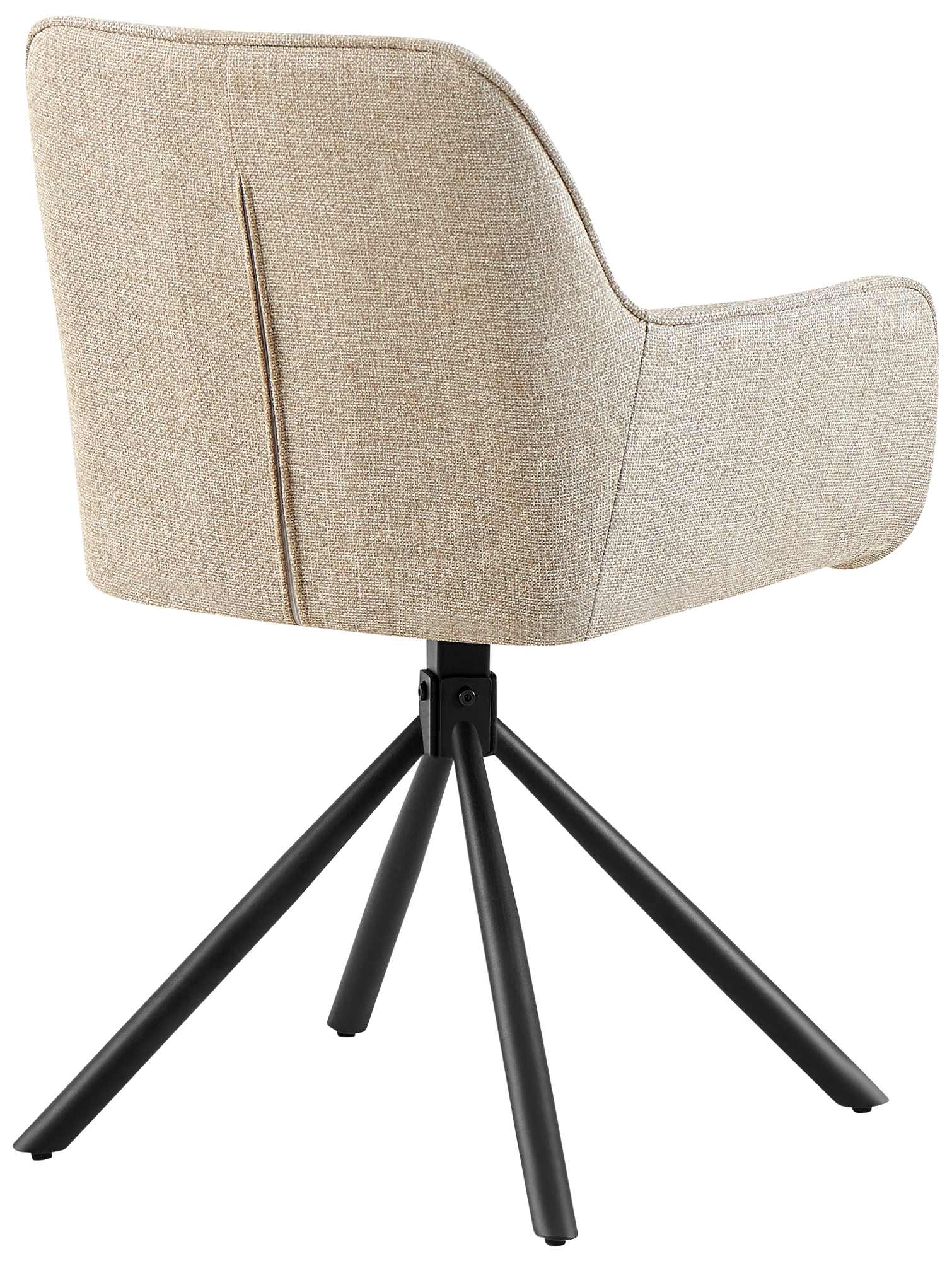 Silla de comedor giratoria FRAGA en topo
