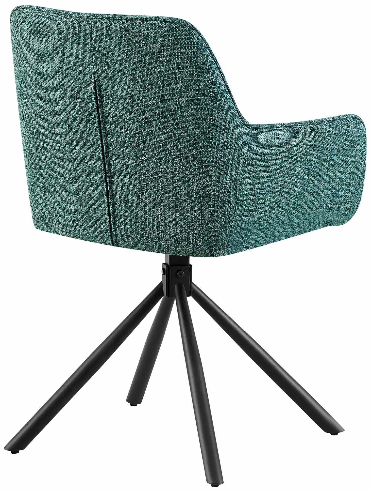 Silla de comedor giratoria FRAGA en verde oscuro