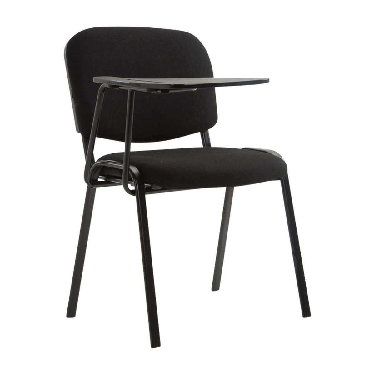 Silla con pala ALCAÑIZ en tela negro
