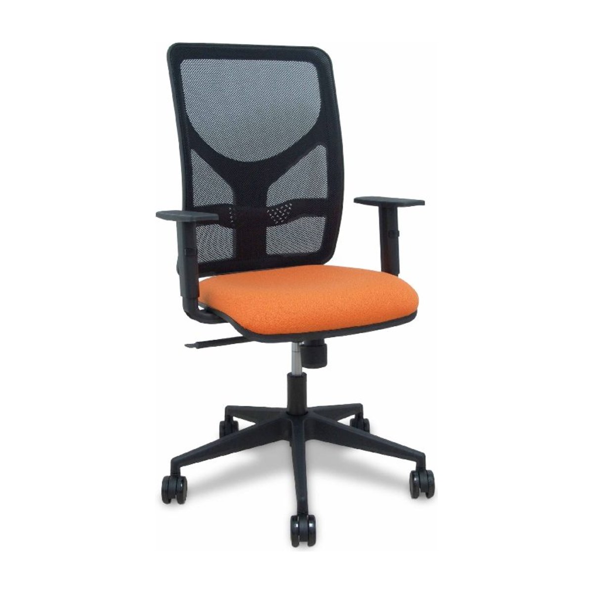 Silla Oficina IDALIA ergonómica con malla negra transpirable y mecanismo SINCRO