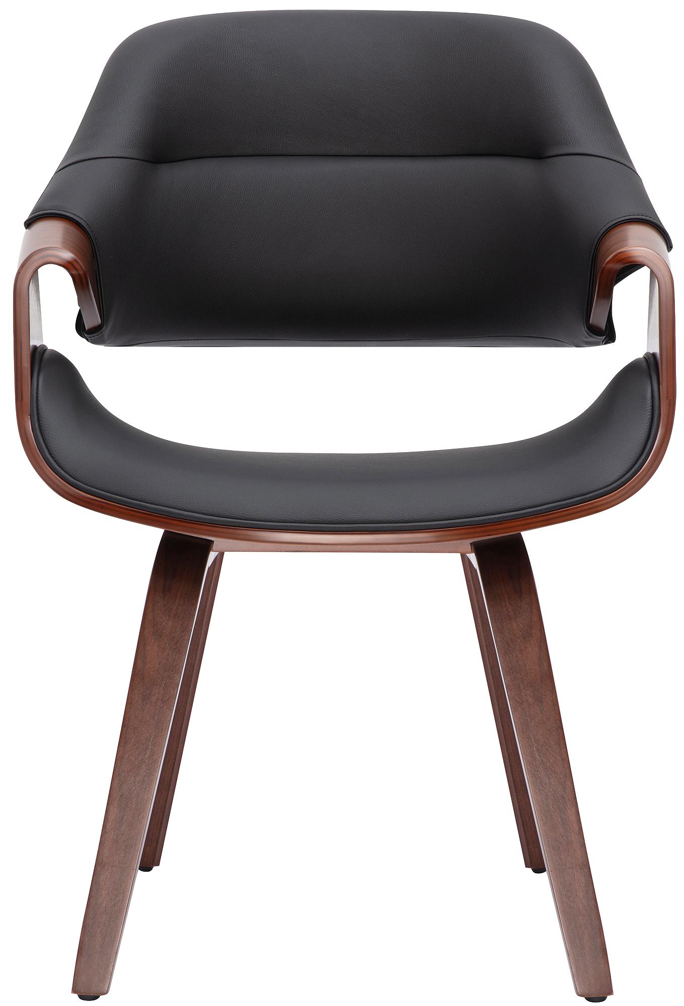 Silla de diseño con brazos TORLA en negro