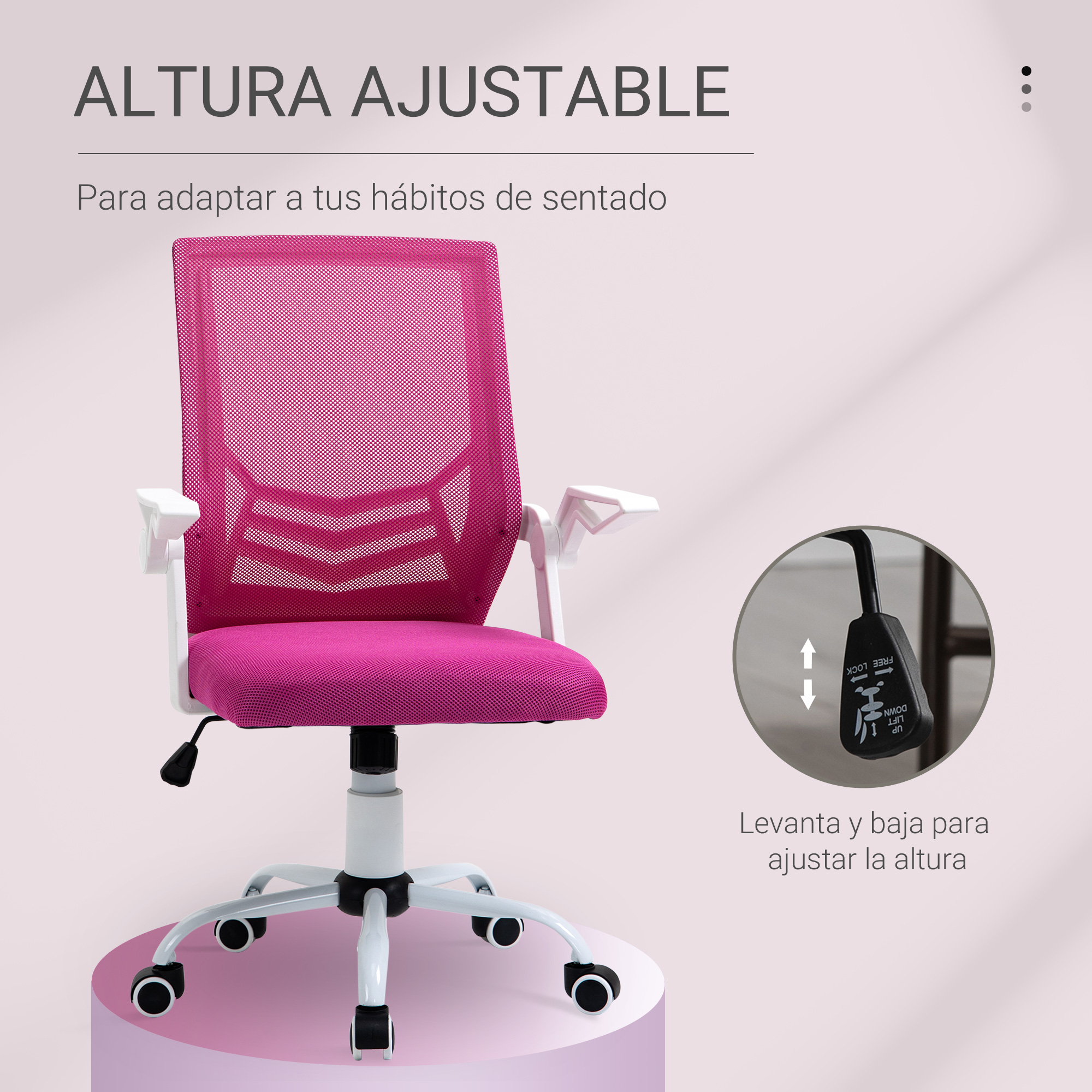 Silla de escritorio juvenil BRISA con altura regulable