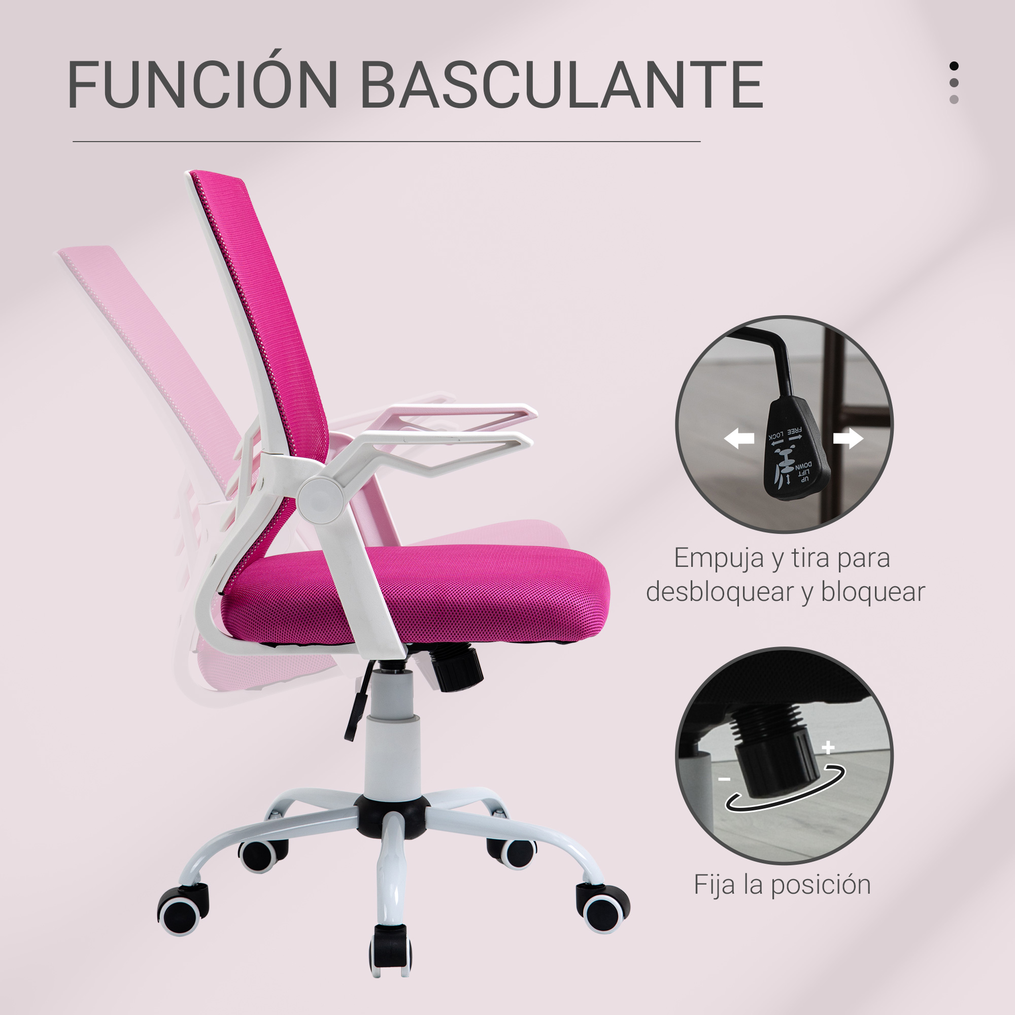 Silla de escritorio juvenil BRISA con función basculante