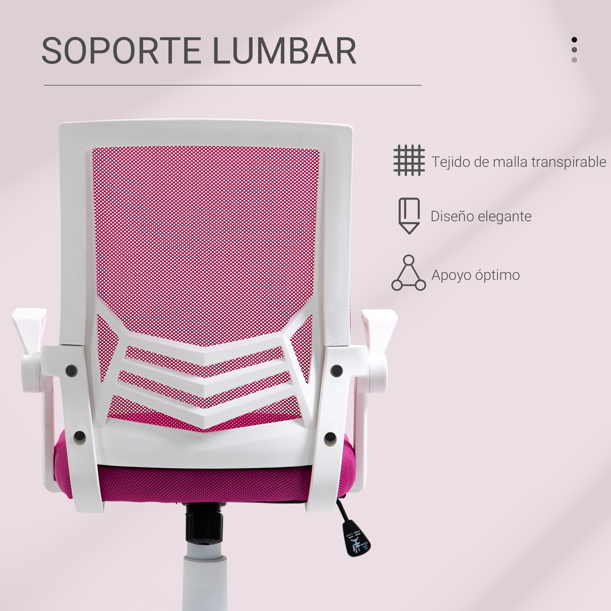 Soporte lumbar de la silla de escritorio juvenil BRISA