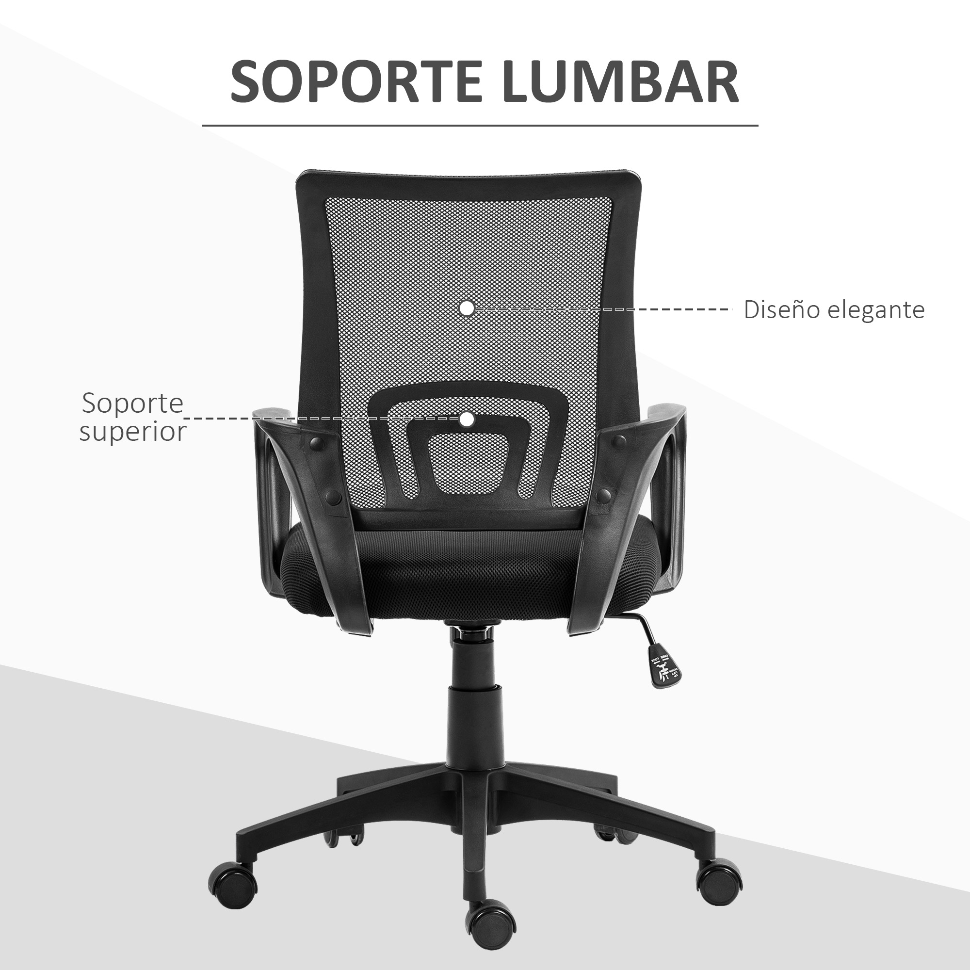 Soporte lumbar de la silla de estudio IRIS