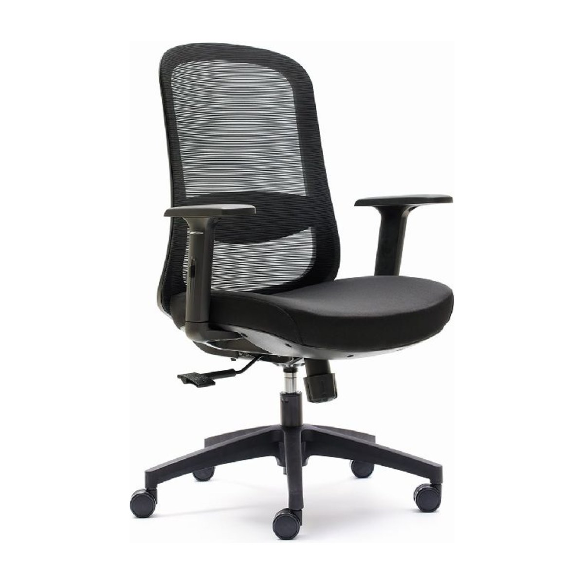 Silla de oficina ergonómica LIMA con respaldo de malla y brazos regulables