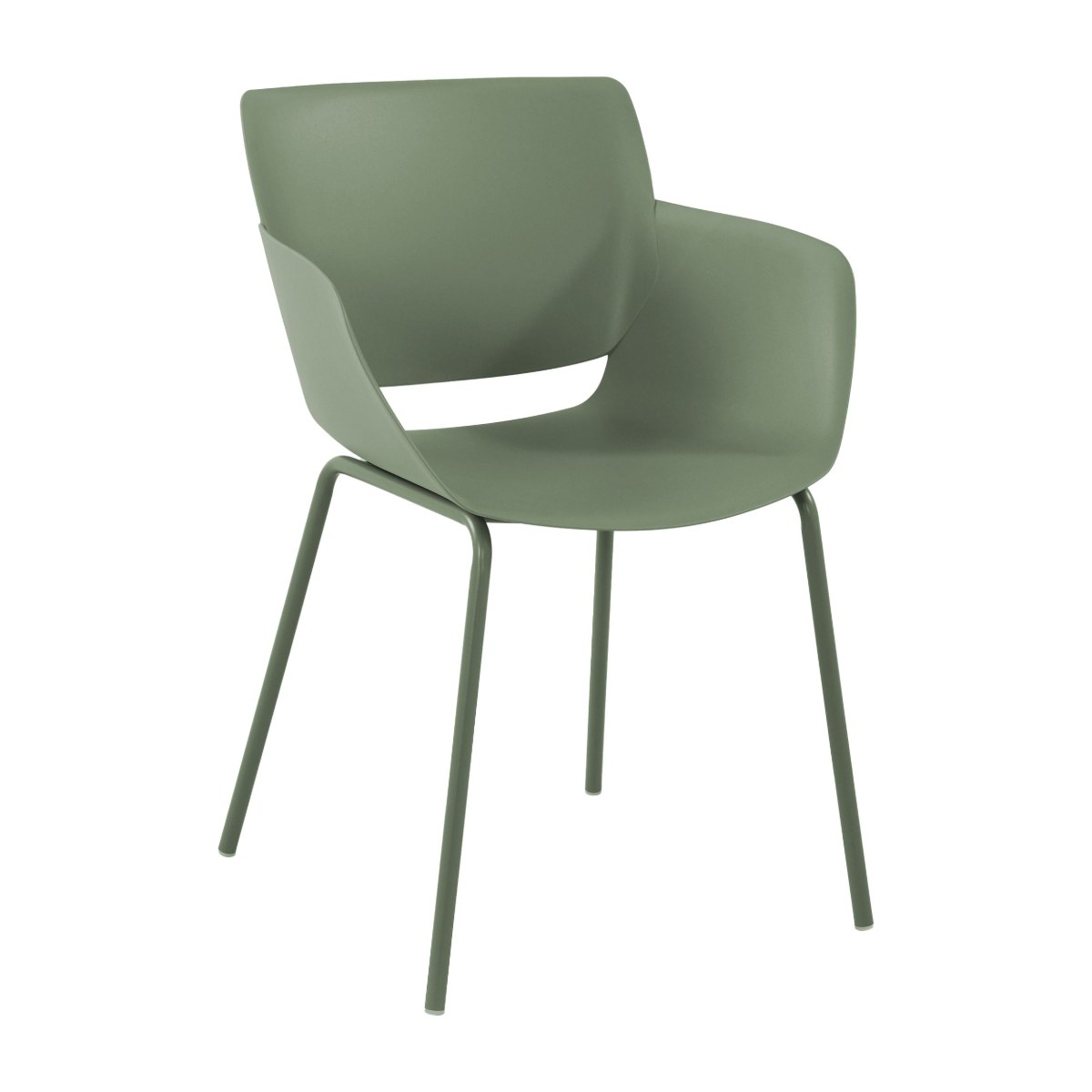 Silla de polipropileno con brazos ORDESA (1)