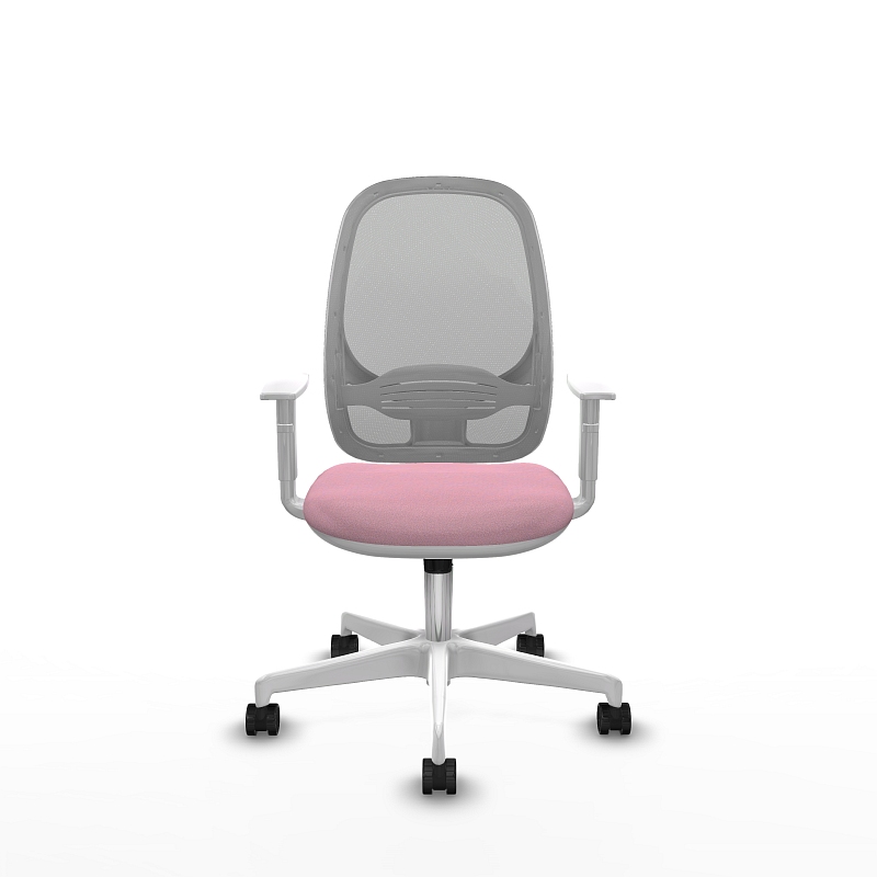 Silla LOTTO White con malla gris transpirable y tapizado en varios colores