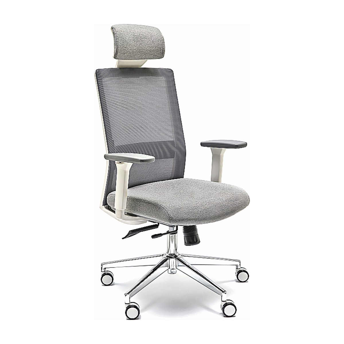 Silla de Oficina NIZA Cabecero Blanco Euromof - Ergonómica 8 horas