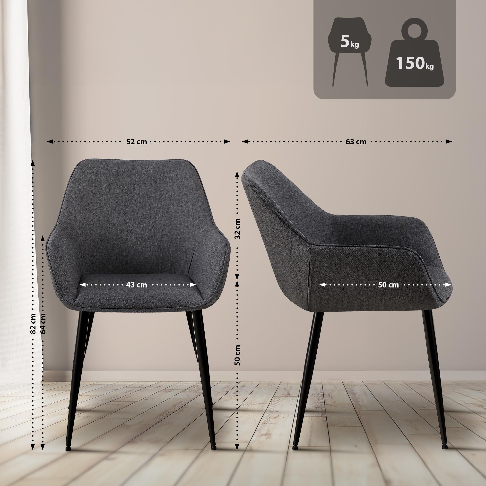 Medidas de la sillón confidente tapizado AÍNSA