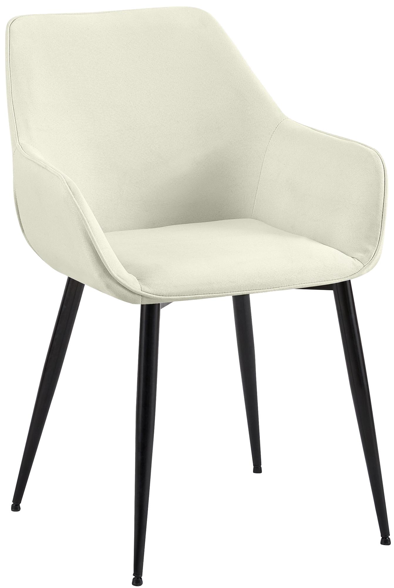 Sillón de comedor tapizado AÍNSA en crema
