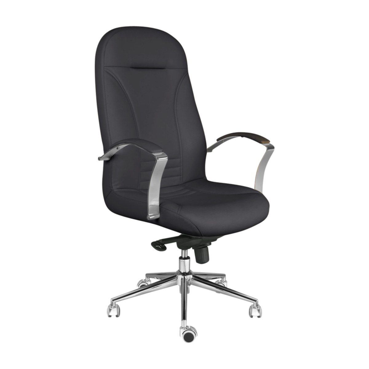 Silla de oficina ergonómica en polipiel y metal