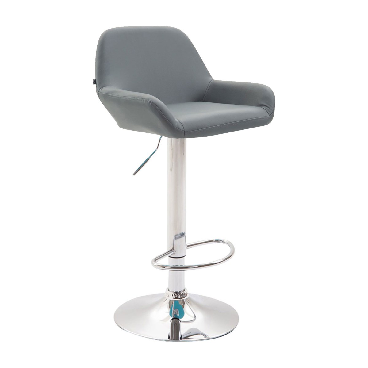 Taburete alto con reposabrazos BIESCAS color gris