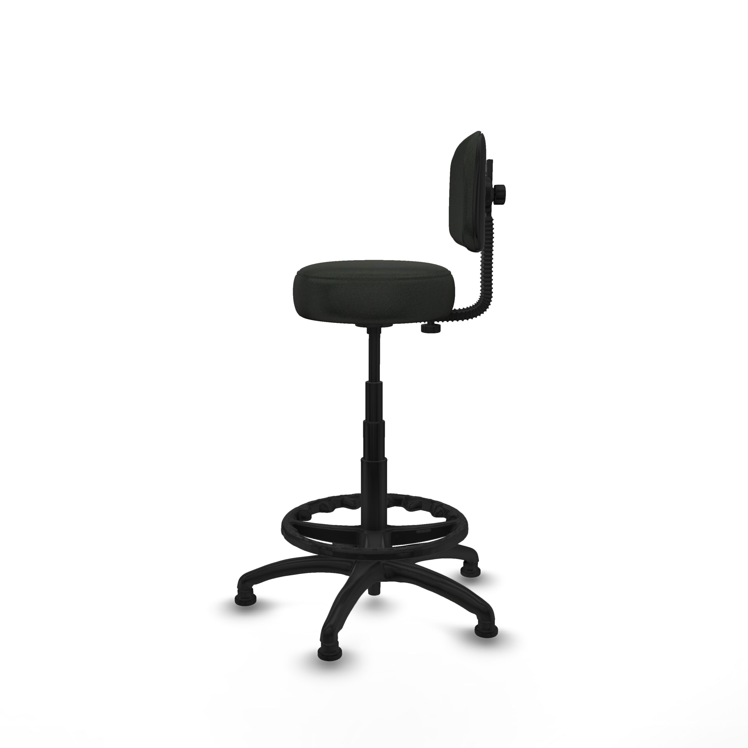 Taburete alto con respaldo LUCCA lateral