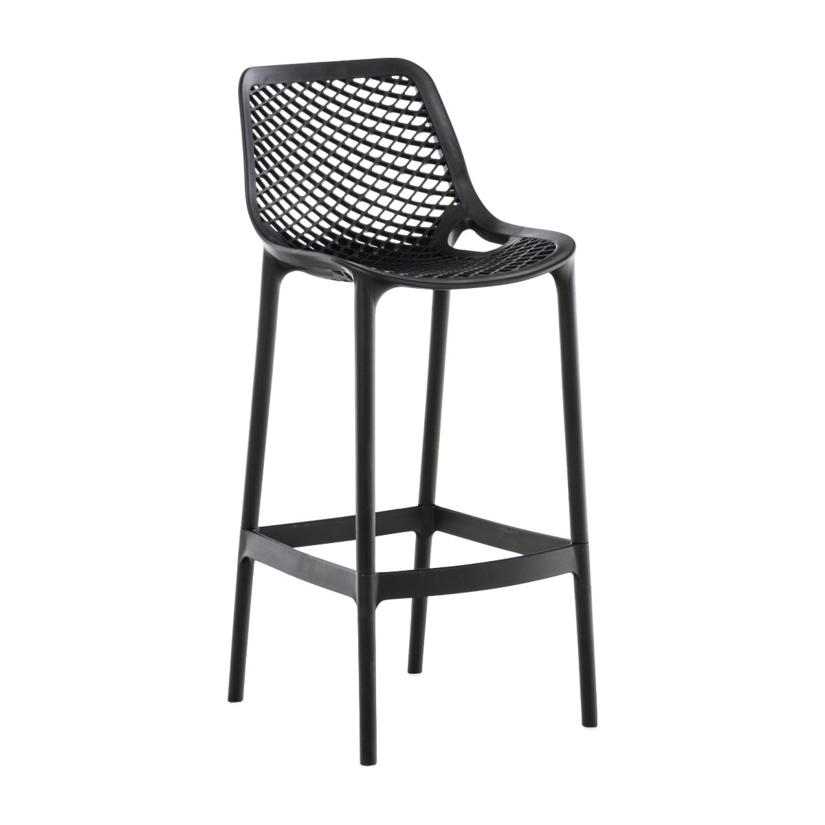 Taburete alto de exterior SALLENT color negro