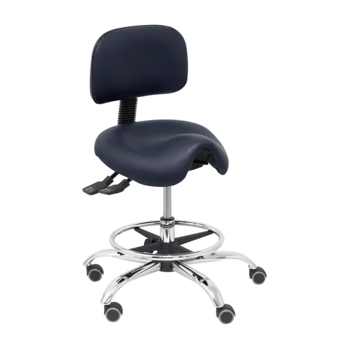 Taburete clínico con respaldo RÍMINI