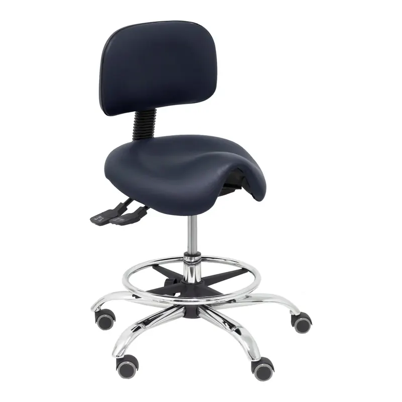 Taburete clínico con respaldo RÍMINI